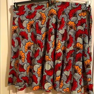 African Kente Ghanaian free form wrap skirt